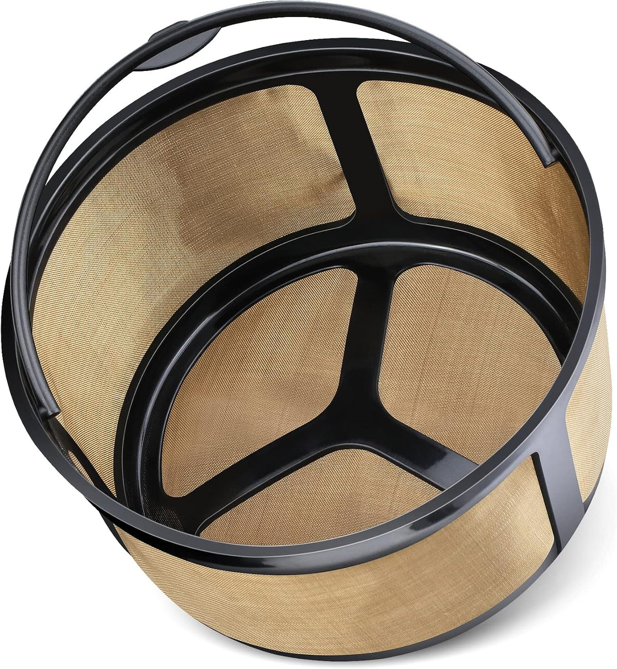 Reusable 8-12 Cup Basket Gold Mesh Coffee Filter for Keurig K-Duo Essentials and K Duo Brewers Machine, Replaces your Paper Coffee Filters, BPA Free (2 Pack)