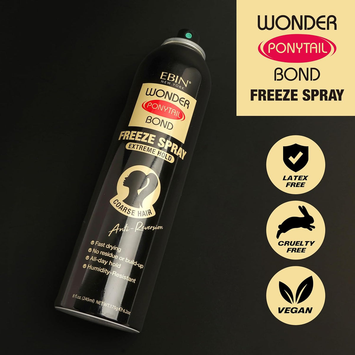 This hair spray locks in any hairstyle with a long-lasting, firm hold that won't weigh your hair down.