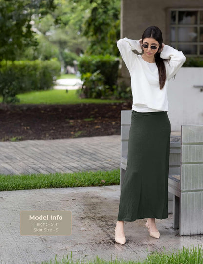 Popana Womens Long Maxi Skirt - Long Skirts for Women Trendy - Casual Convertible Sundress Plus Size Maxi Skirt