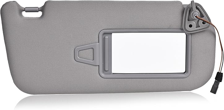 Elantra Sun Visor US Version Right Passenger Side Fit for 2007-2010 Hyundai Elantra Replace OE 852022H0208M Gray Fabric (Right Passenger Side)
