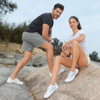 ITLXJR Water Shoes for Men and Women, Barefoot Aqua Socks, Wide Fit Beach Swimming Pool Shoes, Anti-Slip Outdoor Walking Hiking Kayaking Diving Surfing.