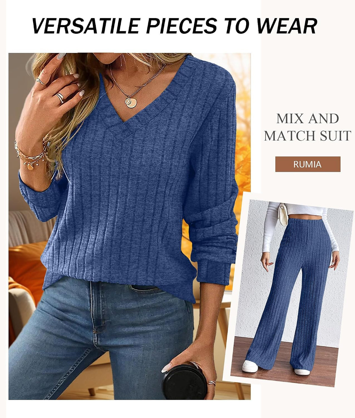 Lounge Sets for Women 2026 Vacation Matching Track Suits Sweater Fall Outfits (S-2XL