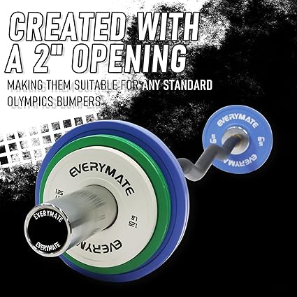 Change Weight Plates 1.25LB 2.5LB 5LB 10LB Set Fractional Plate Olympic Bumper Plates for Cross Training Bumper Weight Plates Steel Insert Strength Training Weight Plates