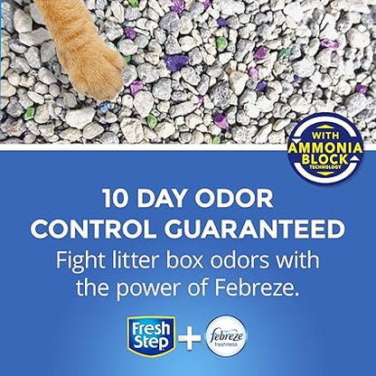 Fresh Step Multi-Cat Extra Strength Scented Litter with the Power of Febreze, Clumping Cat Litter, 14 Pounds (Package May Vary)