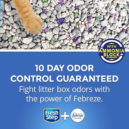 Fresh Step Multi-Cat Extra Strength Scented Litter with the Power of Febreze, Clumping Cat Litter, 14 Pounds (Package May Vary)