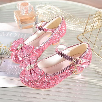 High Heels for Kids Princess Shoes Flats Wedding Party for Girls Toddler Little Kid