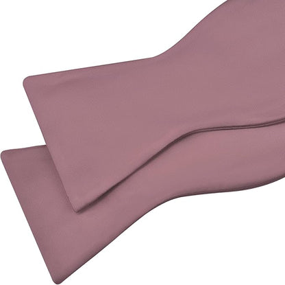GUSLESON Mens Solid Color Bowties Self Tie Bow Tie Handkerchief for Men Satin Bowtie Pocket Square Set