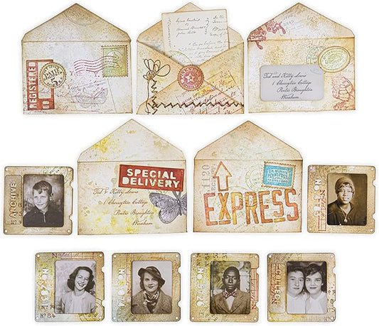 Sizzix Sizzx Thinlits Die Set 54PK Specimen by Tim Holtz  665930  Chapter 3 2022, Multicolor