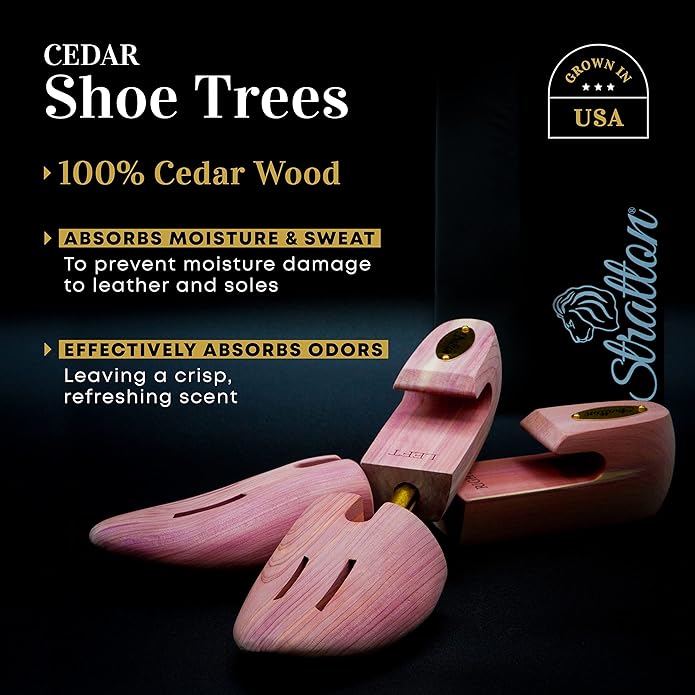 Stratton Cedar Shoe Tree - Shoe Trees for Men  Women, Sneakers, Widener  Shaper  GROWN IN USA