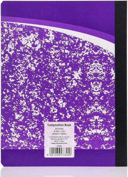 Mintra Office Primary Composition Books (4 Pack, Primary Ruled - Assorted)