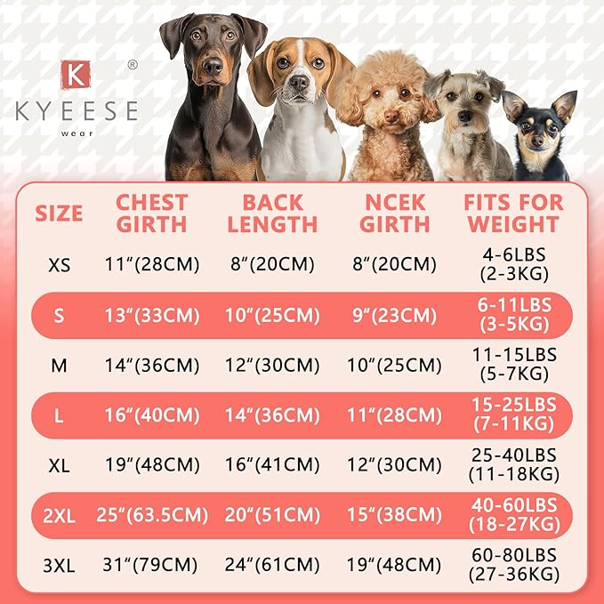 KYEESE Dog Pajamas Velvet Dog Pajamas Small Sized Dogs Soft Dogs Clothes Pet Coat Stretchy Doggie Pjs Pet Costume with Yellow Ducks Pattern Comfy Doggie Jammies Onesie, Medium