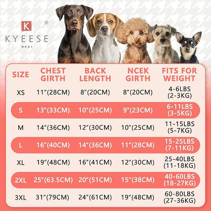 KYEESE Dog Pajamas Velvet Dog Pajamas Small Sized Dogs Soft Dogs Clothes Pet Coat Stretchy Doggie Pjs Pet Costume with Yellow Ducks Pattern Comfy Doggie Jammies Onesie, Medium
