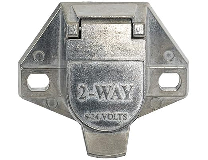 Buyers Products 2-Way Die-Cast Zinc Trailer Connector -Truck Side - Horizontal Pin Arrangement (TC1002)
