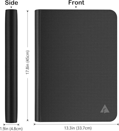 Rayvol Premium 1000 Pockets Card Binder, 16-Pocket Ringless Trading Card Album Folder - Side Loading UltraSonic-161024 Tech Zip Binder for TCG -Black