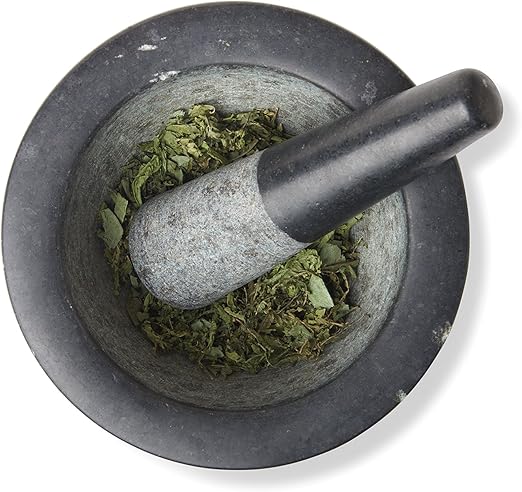 Fox Run Mortar and Pestle, Granite, Black