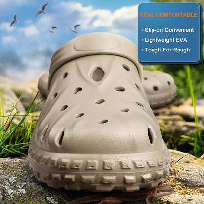 Men Clogs,Comfortable Mules Sandals for Men Women Cushioned Footbed Arch Support-EVA Ligthweight