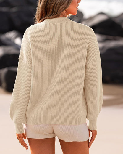 White, Old Navy Textured-Knit Sweater.