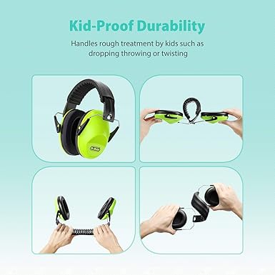 Dr.meter Ear Muffs for Noise Reduction: 27.4SNR Noise Cancelling Headphones for Kids Adults, EM100 Adjustable Hearing Protection Earmuffs for Monster Jam, Autism Sensory, Concerts, Fireworks