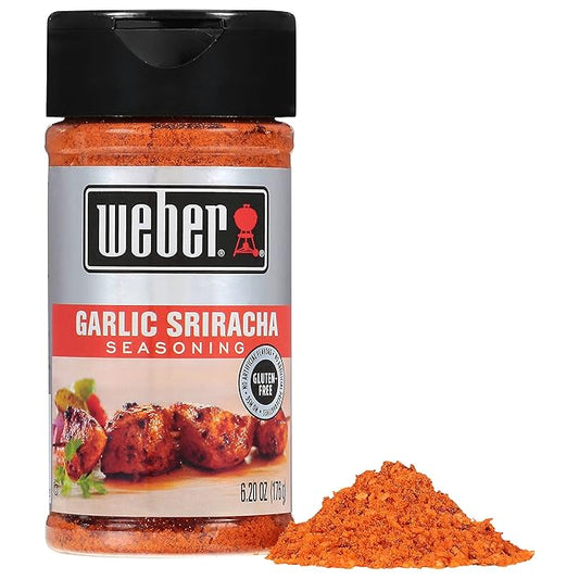 Weber Garlic Sriracha Seasoning, 6.2 Ounce Shaker
