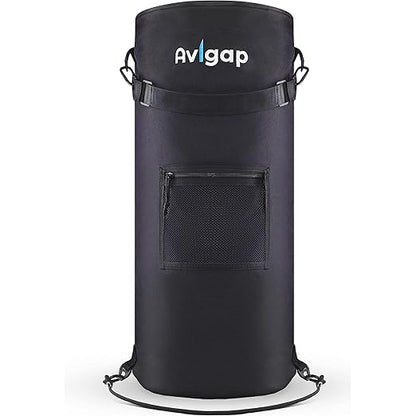 Boat Trash Can, 100% Odor & Leak Resistant, Portable, Reusable, 10 Gal Garbage Bag Snaps Inside, Easy to Install & Clean, Fishing, Sandbar, Kayak, Pontoon Boat Accessories