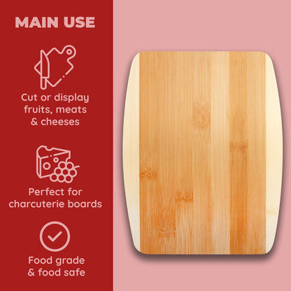 Mini Bamboo Cutting Board – 6 x 9 Inch Small Cutting Board for Easy Storage | Perfect Bar Prep Board for Garnishes, Snacks & Quick Kitchen Tasks | Compact, Durable, Sustainable Bamboo