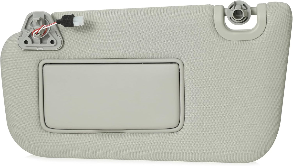 Driver Side Sun Visor Compatible with Nissan Sentra 2013 2014 2015 2016 2017 2018 2019 Sunshade Vanity Light Replaces# 96401-3SG8A (Gray, Driver Side)