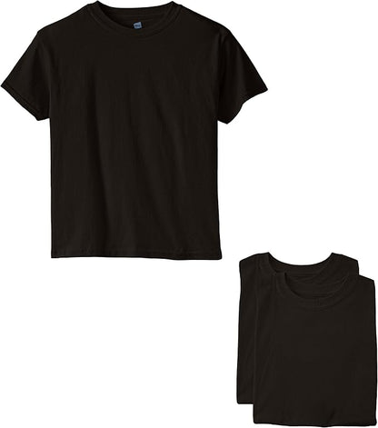 Hanes Boys Essentials Short Sleeve T-shirt Value Pack, 3 or 6-Pack