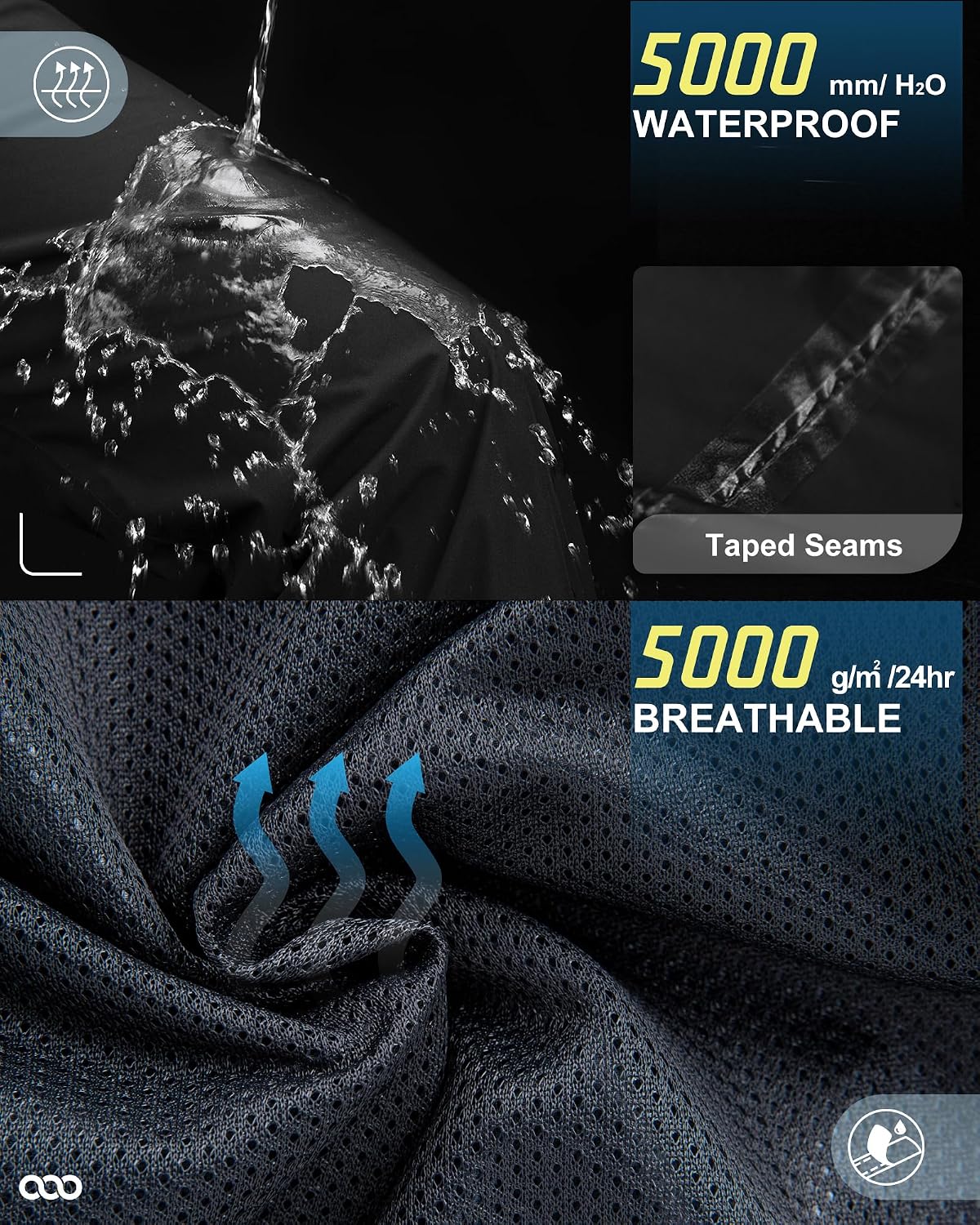XL-31'Seam, Breathable mesh lining, sealed seams, adjustable leg openings for dry, comfortable wear in any weather.