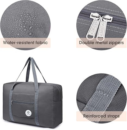 For Spirit Airlines Personal Item Bag 18x14x8 Foldable Travel Duffel Bag Tote Carry on Luggage Duffle Overnight for Women and Men