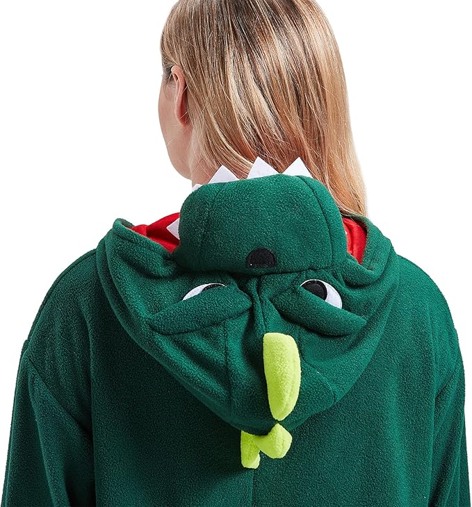 Adult Onesie Pajamas - Unisex Halloween Animal Costume Sleepwear for Men & Women - Comfy & Fun Cosplay Outfit