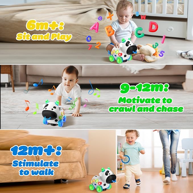 Interactive musical toys from INNOSKY develop motor skills with bilingual learning, volume control, and engaging lights and sounds.