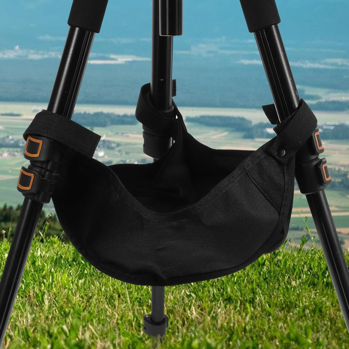 Tripod Weight Bag Sandbag for Photography and Camping Tent Stabilizing Stone Bag Heavy Duty Black for Outdoor Use