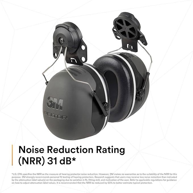 3M PELTOR Ear Muff Hearing Protection, X5 Series, Noise Protection NRR 21 dB, Construction, Manufacturing, Automotive