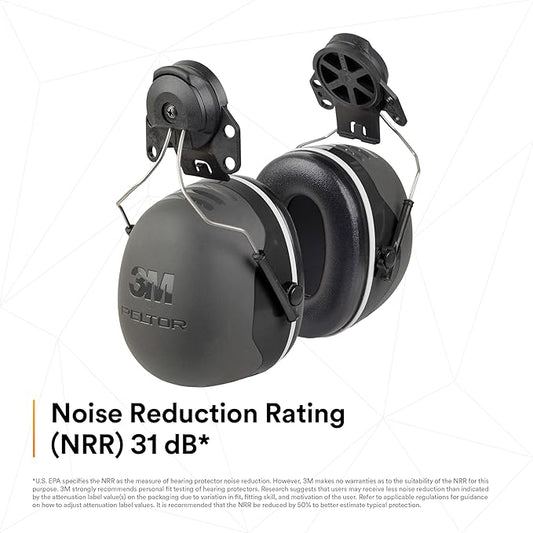 3M PELTOR Ear Muff Hearing Protection, X5 Series, Noise Protection NRR 21 dB, Construction, Manufacturing, Automotive