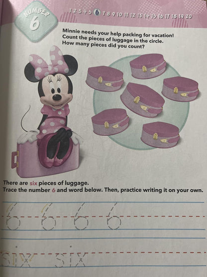 Minnie Mouse Numbers & Counting Learning Workbook