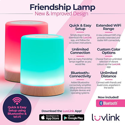 Friendship Lamps by LuvLink New  Improved long-distance WiFi Friendship Lamp (Single)