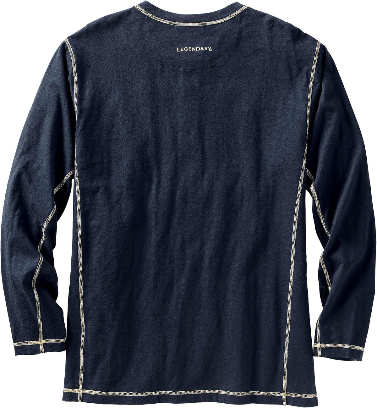 Legendary Whitetails Men's Henley Shirt Long Sleeve Button Up Casual Fit Cotton/Poly Blend