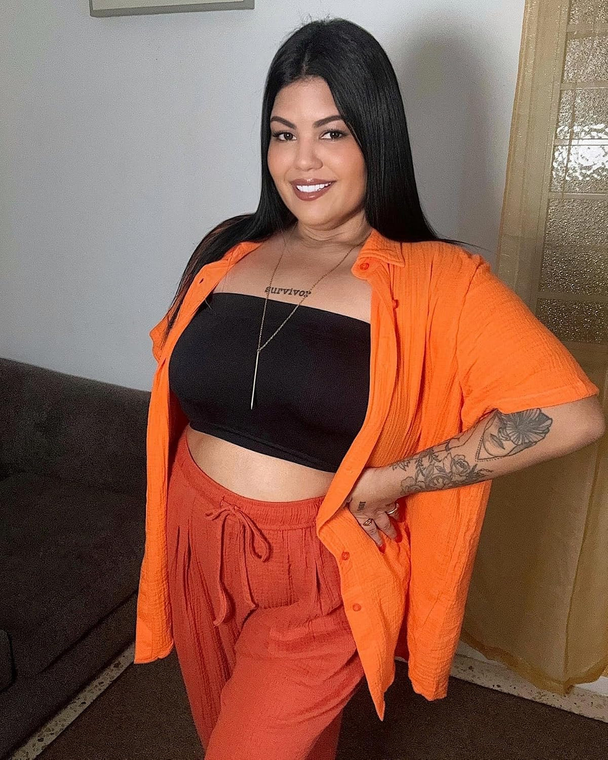 TIYOMI Plus Size Short Sleeve Button Down Shirts for Women Summer Tops Casual Blouses XL-5XL