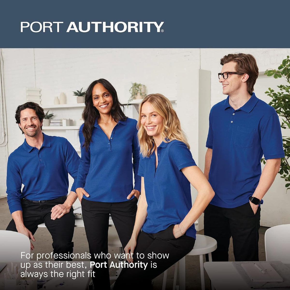 Port Authority Women's Long Sleeve Carefree Poplin Button-Down Shirt