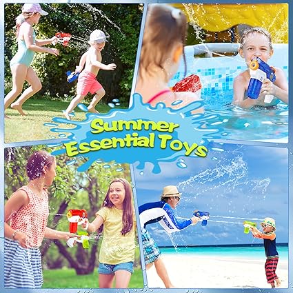 Stondino Water Guns for Kids Adults 3 Pack Squirt Guns 200CC Super Soaker Water Gun Pistol 20FT Range Water Blaster Water Toys for Summer Swimming Beach Water Fighting Toy for Boys Girls