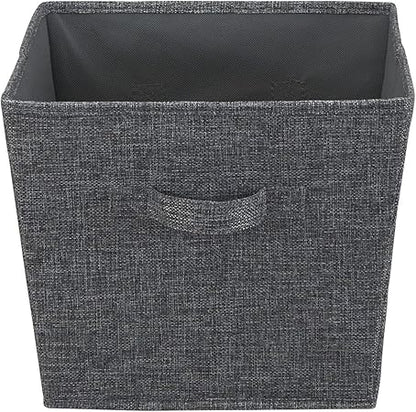 Household Essentials, Graphite 2 Pack Open Storage Bins, Medium-10 W x 11" D