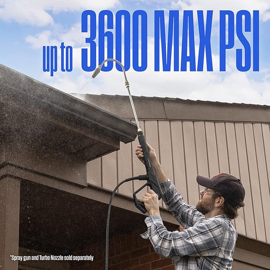Westinghouse 13 Pressure Washer Gutter Cleaner Wand - 3600 Max PSI, 14 Connector - for Gas and Electric Pressure Washers