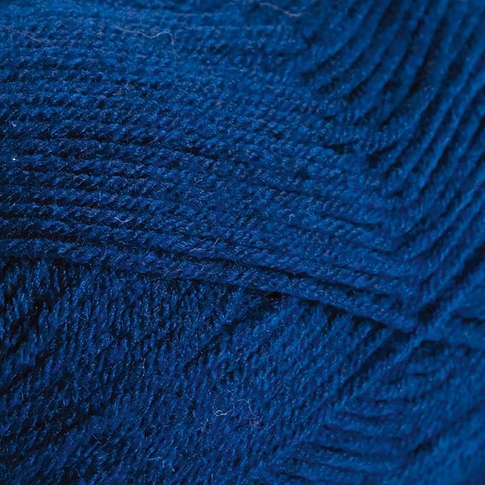 Knit Picks Brava Blue 100% Acrylic Sport Weight Soft Yarn for Knitting, Crocheting, Knitting Machine use, Light Weight Yarn for Baby Items (Solstice Heather)