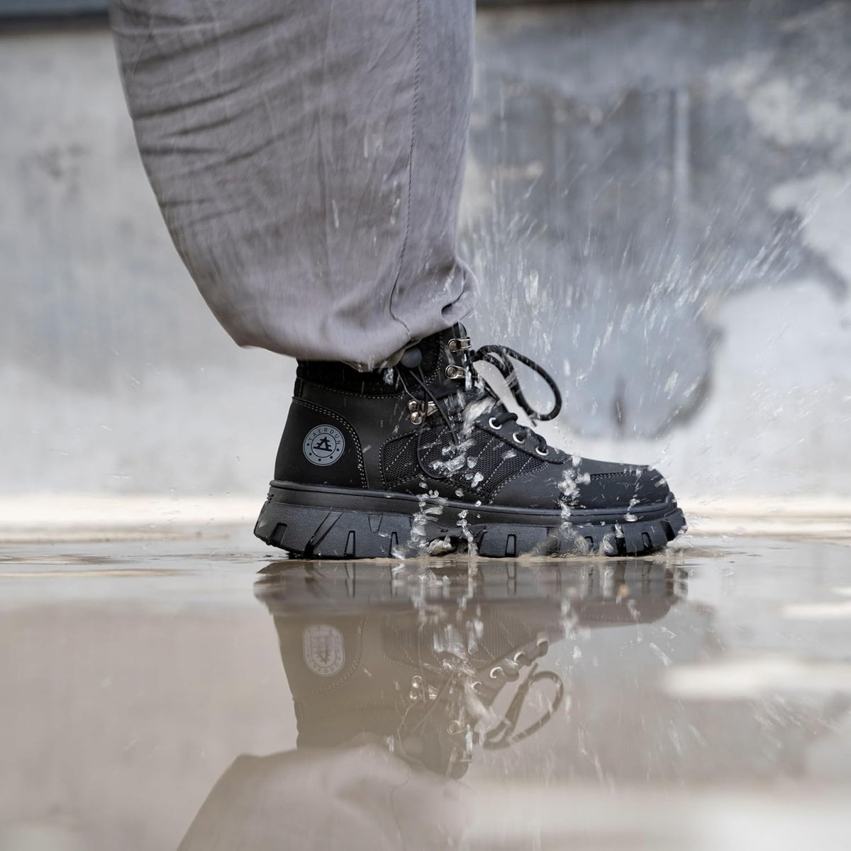 Steel Toe Boots for Men Waterproof Work Safety Shoes Non-slip Breathable Comfort Lightweight, Industrial & Construction Shoes, Indestructible Welding Boots Boots Botas de Trabajo Puncture Proof Shoes