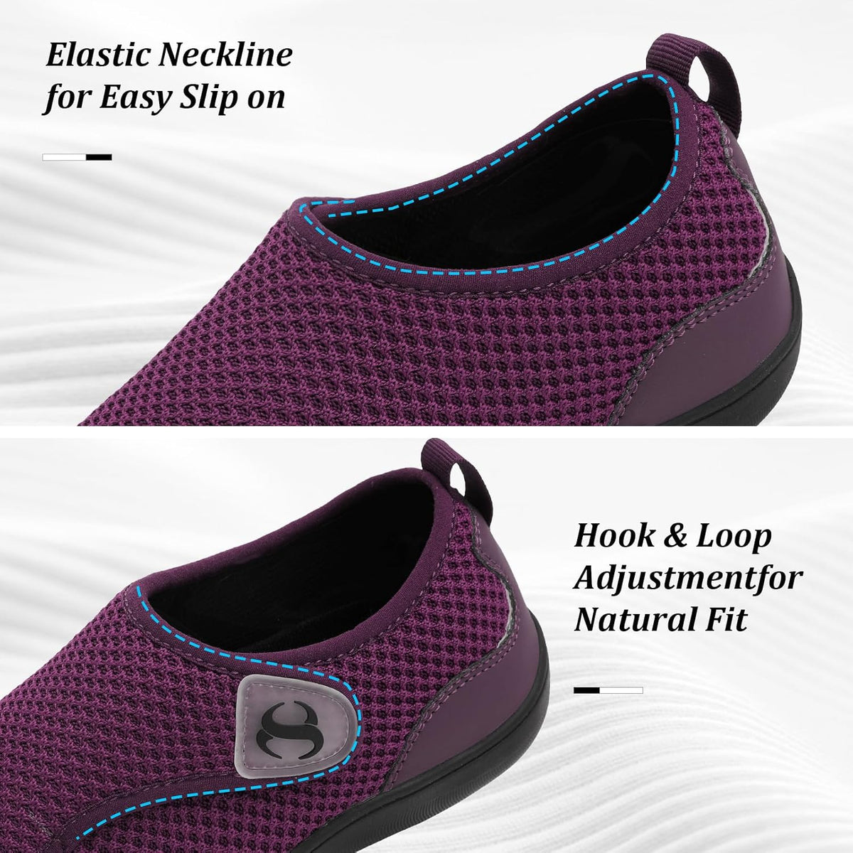 Womens Walking Shoes Comfortable Wide Diabetic Shoes Adjustable Zero Drop Edema Shoe Breathable Neuropathy Nursing Shoes Casual Wide Width Sneakers