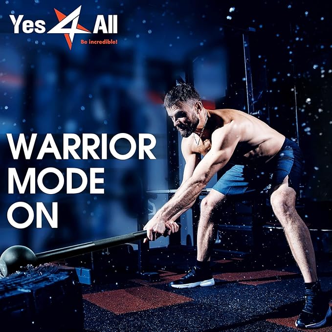 Yes4All Steel Mace Bell for Strength Training For Woman & Man (10 lbs)