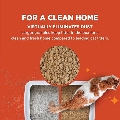 WORLD'S BEST CAT LITTER Low Tracking & Dust Control Multiple Cat Unscented 15-Pounds - Natural Ingredients, Quick Clumping, Flushable & Made in USA - Long-Lasting Odor Control & Easy Scooping