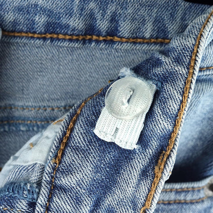 KIDSCOOL SPACE Girls Jeans,Kids Elastic Band Inside Ripped Denim Pants