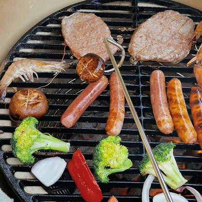 Food Flipper Turner Hooks Stainless Steel BBQ Meat Hook Cooking Barbecue Turners Hooks Grill Accessories for BBQ Steak,Tri-Tips,Patties Sausages Ribs Chicken Breast Roasts