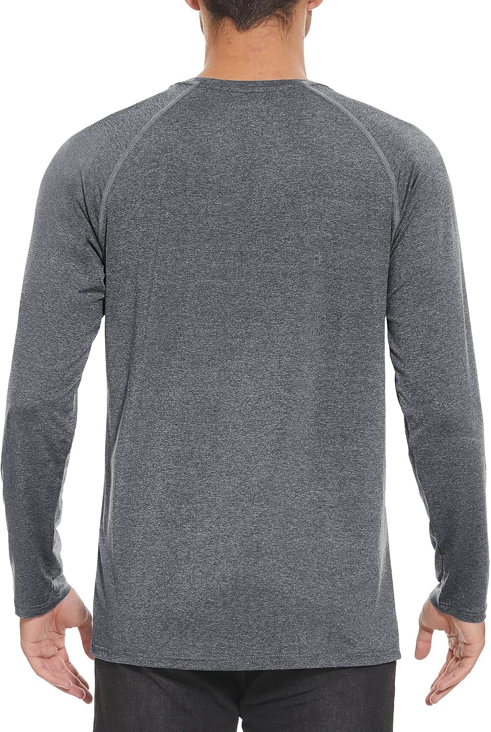 MAGCOMSEN Men's Long Sleeve Shirt Quick Dry UPF 50+ Sun Protection Lightweight T-Shirt Athletic Workout Fishing Tee